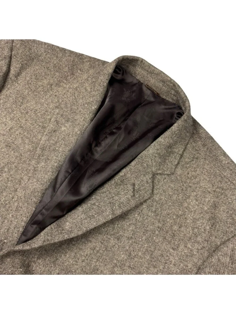 Oak Hill Men's Tweed 2-Button Blazer Brown/Elbow Pads • 60R
